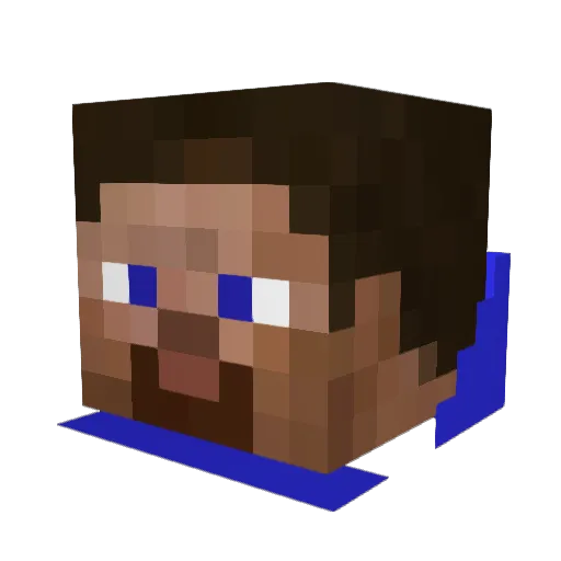 Titanic1510 Minecraft avatar head, 3D render
