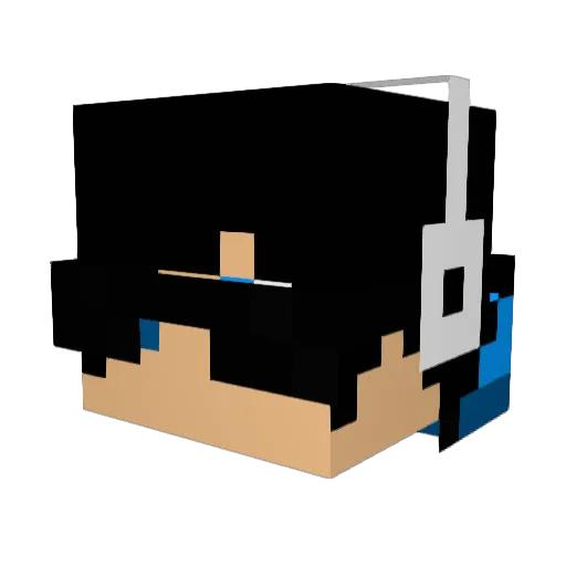 Titanicer Minecraft avatar head, 3D render