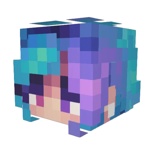Titanikuss Minecraft avatar head, 3D render