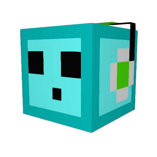 Titanium312 Minecraft avatar head, 3D render