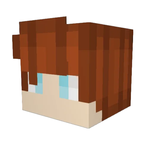 TitaniumK Minecraft avatar head, 3D render