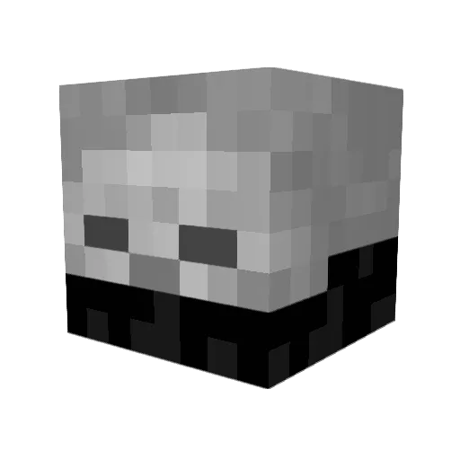TitaniumMace Minecraft avatar head, 3D render