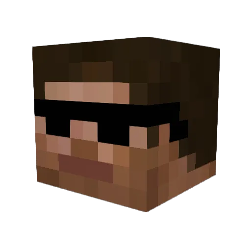 Titanium_Anthos Minecraft avatar head, 3D render