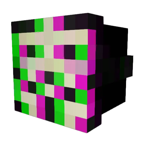 Titaniumturtles Minecraft avatar head, 3D render