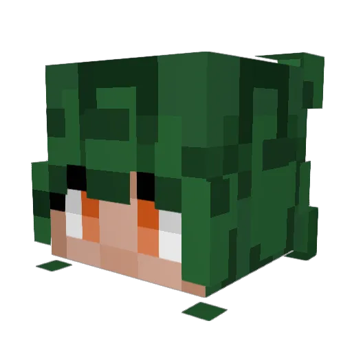 Titans_Moss Minecraft avatar head, 3D render