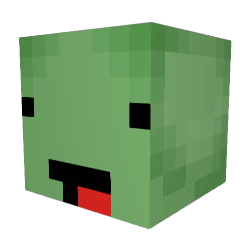 Titansplice Minecraft avatar head, 3D render