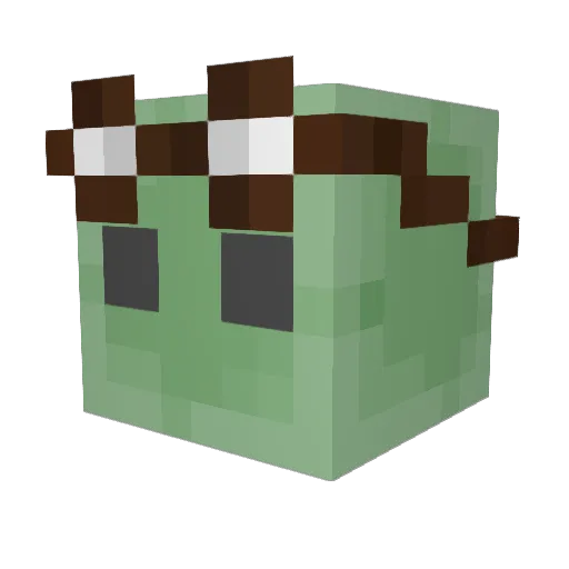 Titantwoshot Minecraft avatar head, 3D render