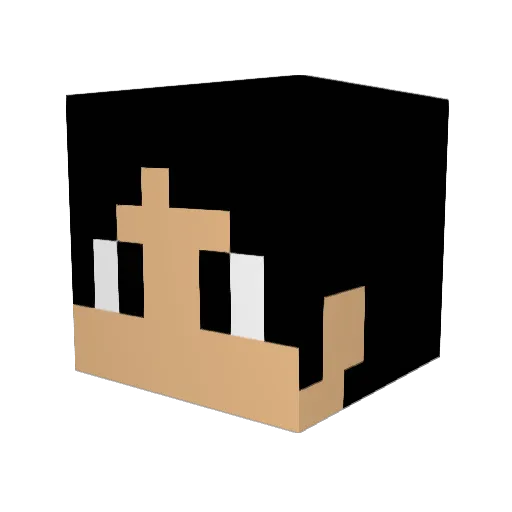 Titian_11 Minecraft avatar head, 3D render