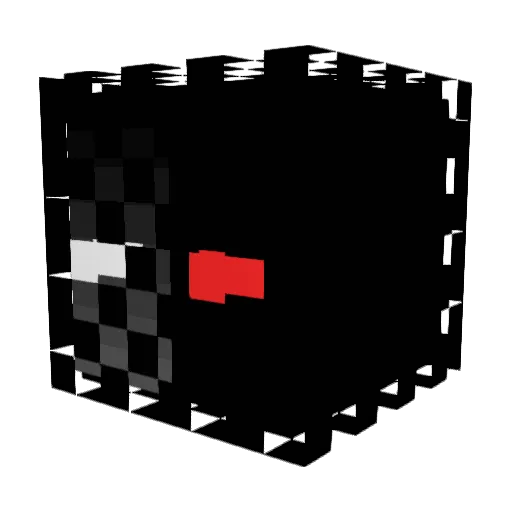 Titianjm Minecraft avatar head, 3D render