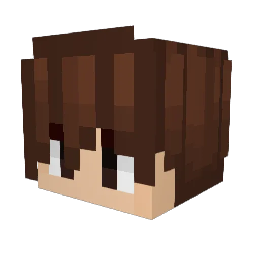 Titimax Minecraft avatar head, 3D render