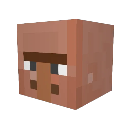 Titisky Minecraft avatar head, 3D render