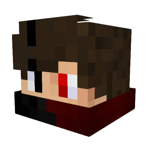 Titistef54 Minecraft avatar head, 3D render