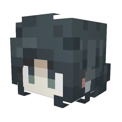 Tito68 Minecraft avatar head, 3D render