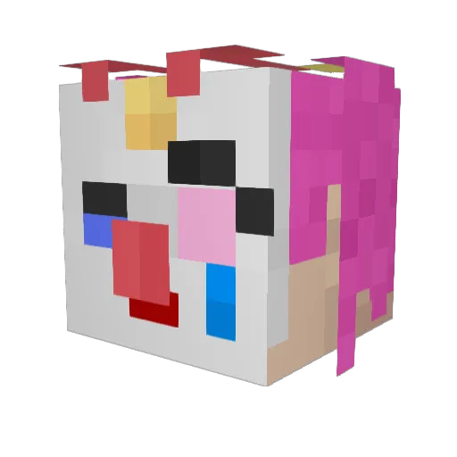 TitoCarrito Minecraft avatar head, 3D render