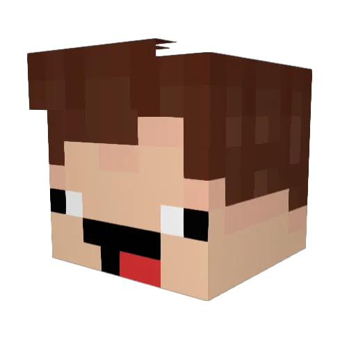 TitoDaniels Minecraft avatar head, 3D render