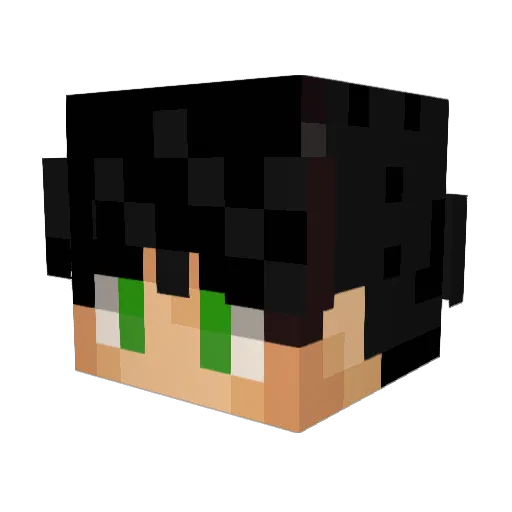 TitoEverst Minecraft avatar head, 3D render