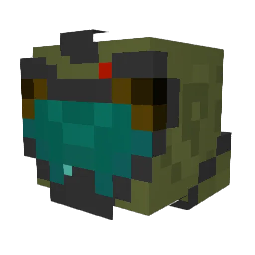 TitoKazuma Minecraft avatar head, 3D render