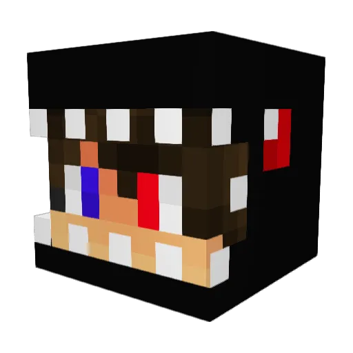 TitoMazi Minecraft avatar head, 3D render