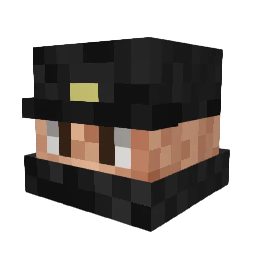 TitoYorch Minecraft avatar head, 3D render
