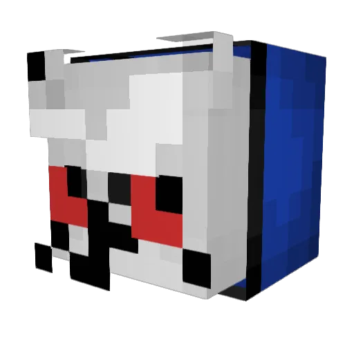 Titouan44 Minecraft avatar head, 3D render