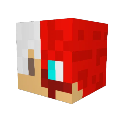 Titouanof Minecraft avatar head, 3D render