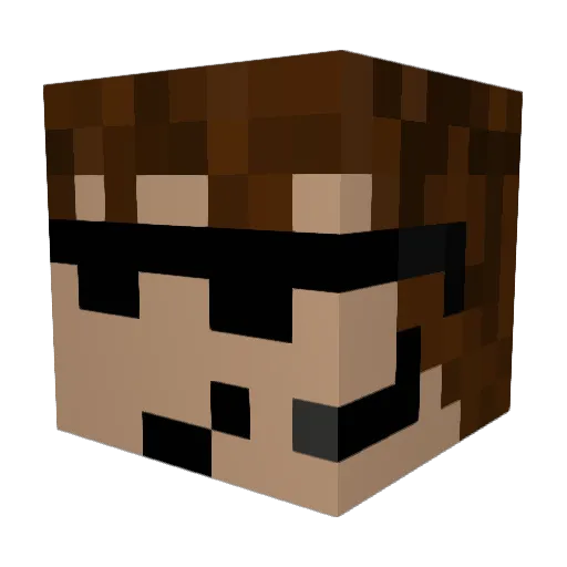 Titus21110 Minecraft avatar head, 3D render
