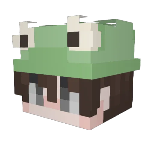 Tivelisa Minecraft avatar head, 3D render