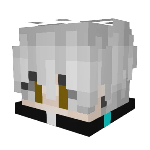Tiven_X20 Minecraft avatar head, 3D render