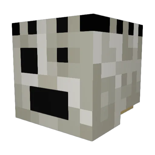 Tiverange Minecraft avatar head, 3D render