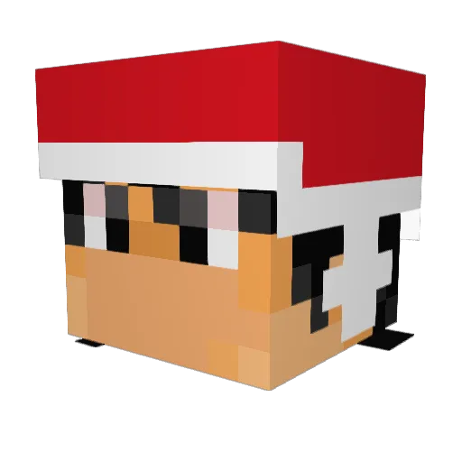 Tivo0 Minecraft avatar head, 3D render