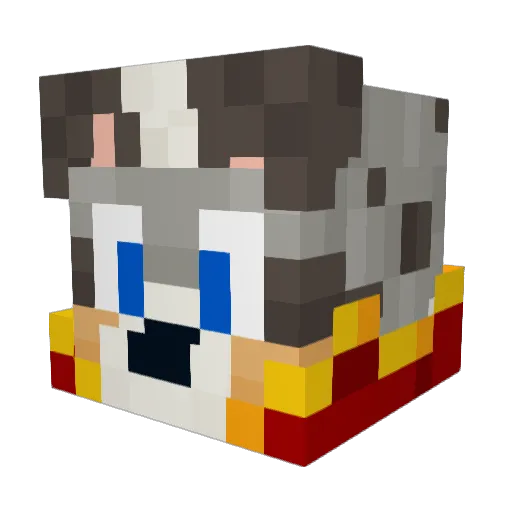 Tivoli1337 Minecraft avatar head, 3D render