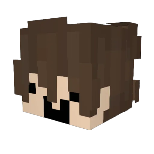 Tivvy Minecraft avatar head, 3D render