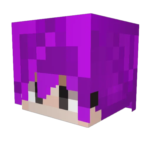 TiwPedro Minecraft avatar head, 3D render