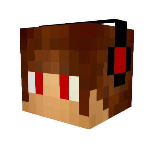 Tiwariu14 Minecraft avatar head, 3D render