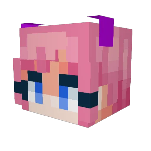 Tiyana_P Minecraft avatar head, 3D render