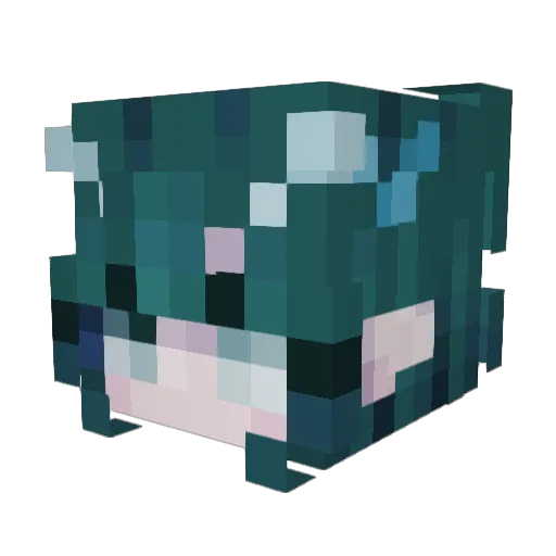 TiyuLer Minecraft avatar head, 3D render