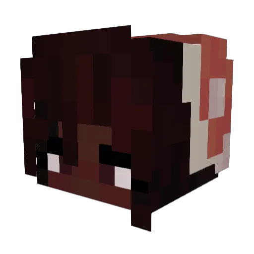 TizRudyy Minecraft avatar head, 3D render