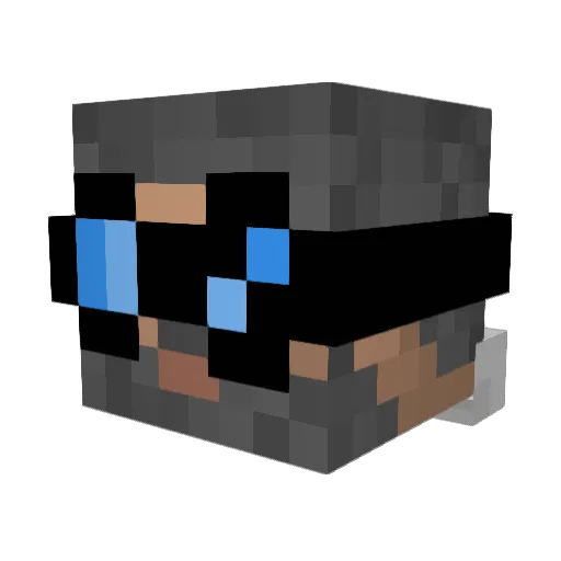 Tiz_zo Minecraft avatar head, 3D render