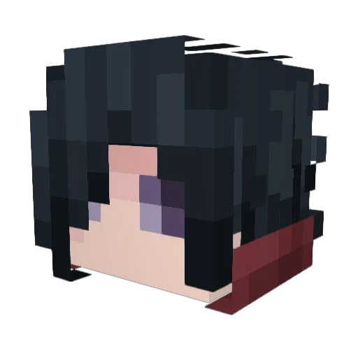 Tizack_ Minecraft avatar head, 3D render