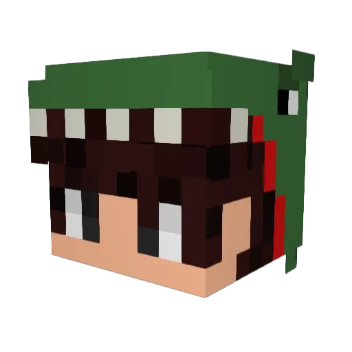 Tiziano014 Minecraft avatar head, 3D render