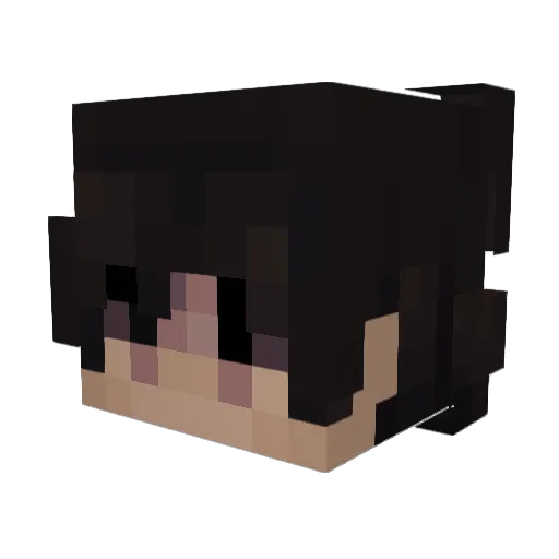 Tizing Minecraft avatar head, 3D render