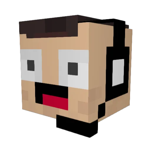 TizioCapra5 Minecraft avatar head, 3D render