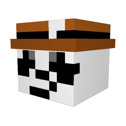 Tizrael Minecraft avatar head, 3D render