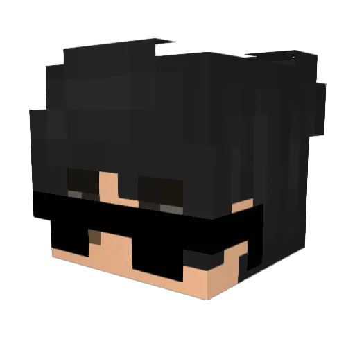 Tizz_z Minecraft avatar head, 3D render