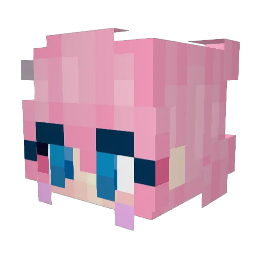 TizzyLemon Minecraft avatar head, 3D render