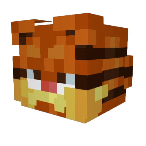 Tj77999 Minecraft avatar head, 3D render
