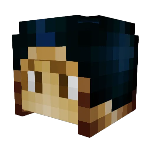 TjMoure Minecraft avatar head, 3D render