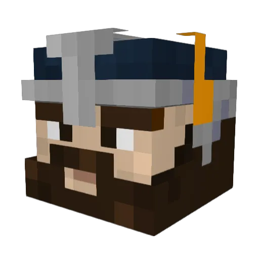 Tjalf2912 Minecraft avatar head, 3D render