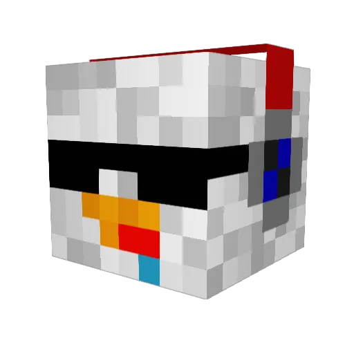 Tjarko11 Minecraft avatar head, 3D render