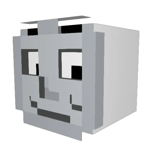 TjayAU Minecraft avatar head, 3D render
